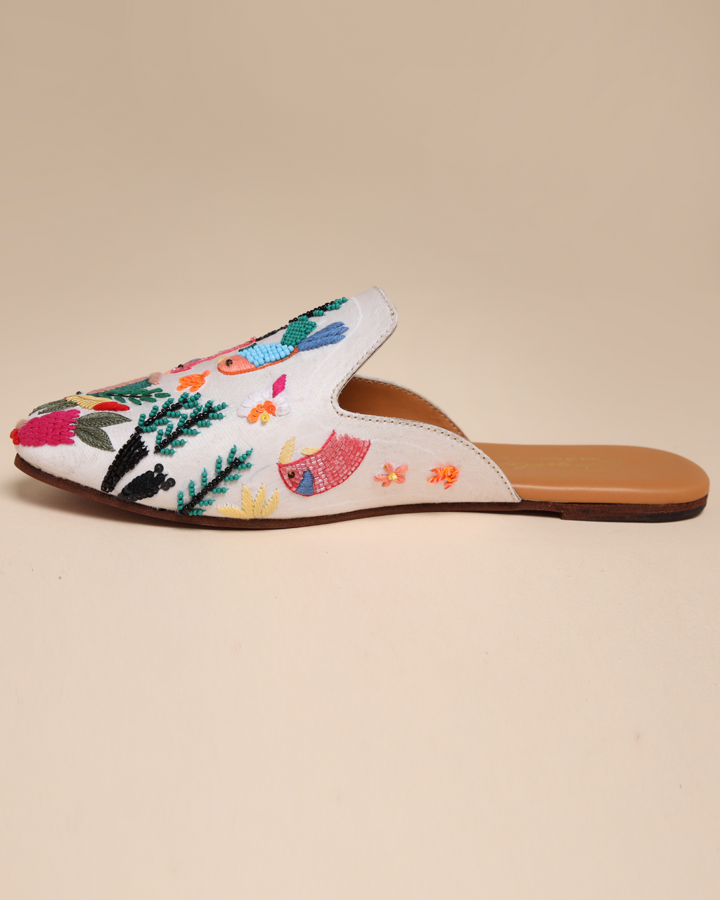 dusky orchid handcrafted mules