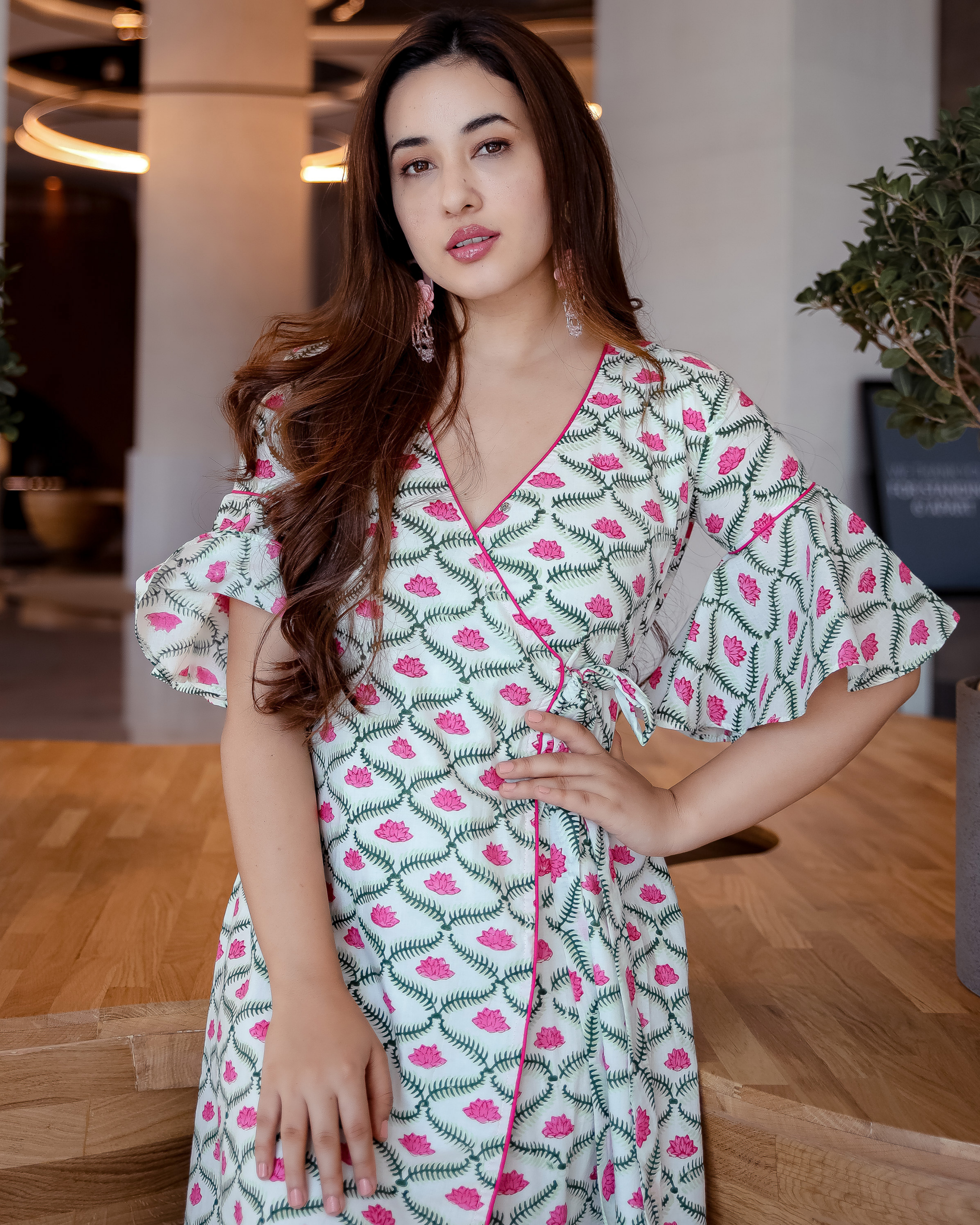 Apple Blossom Cotton Dress