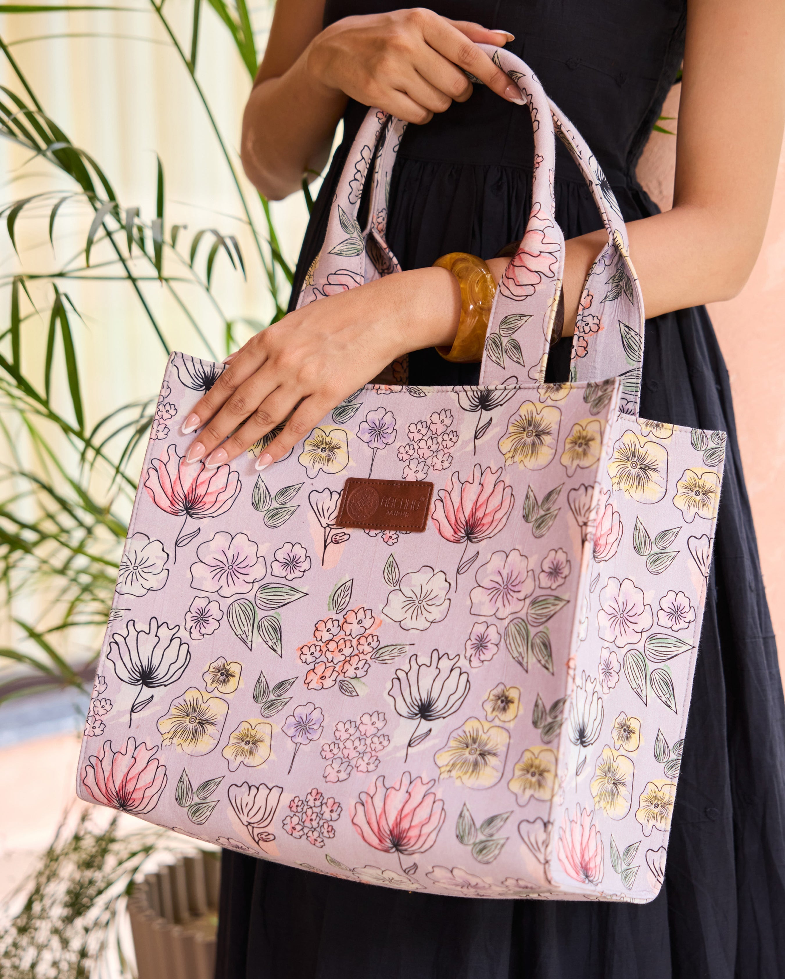 Whimsical Lilac Tote Bag