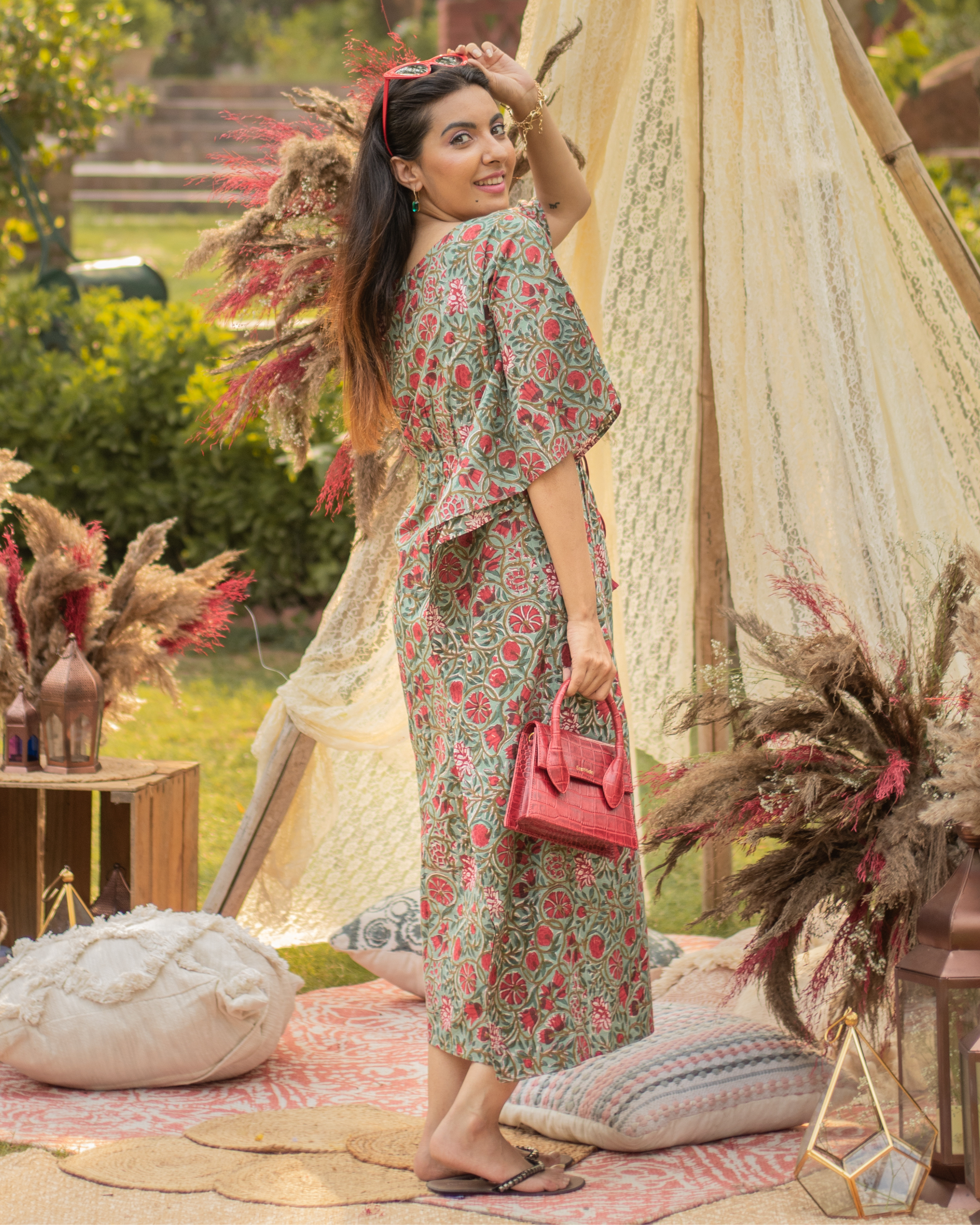 Mexican Bay Cotton Kaftan Set