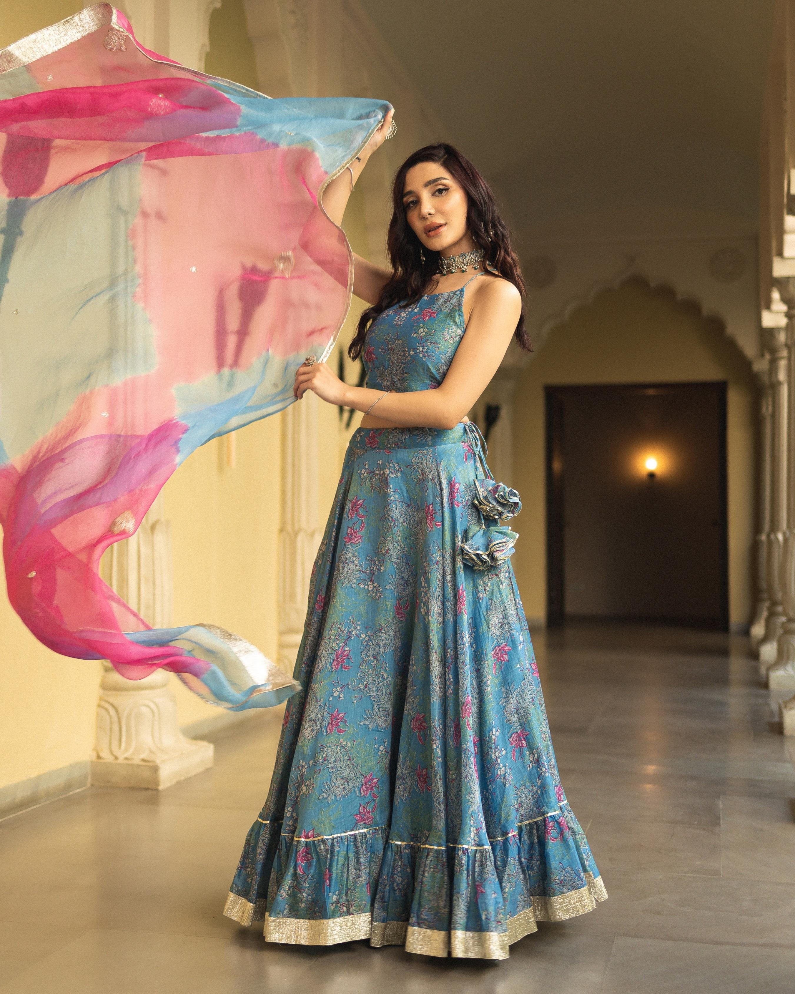 Inara Chanderi Lehenga Set