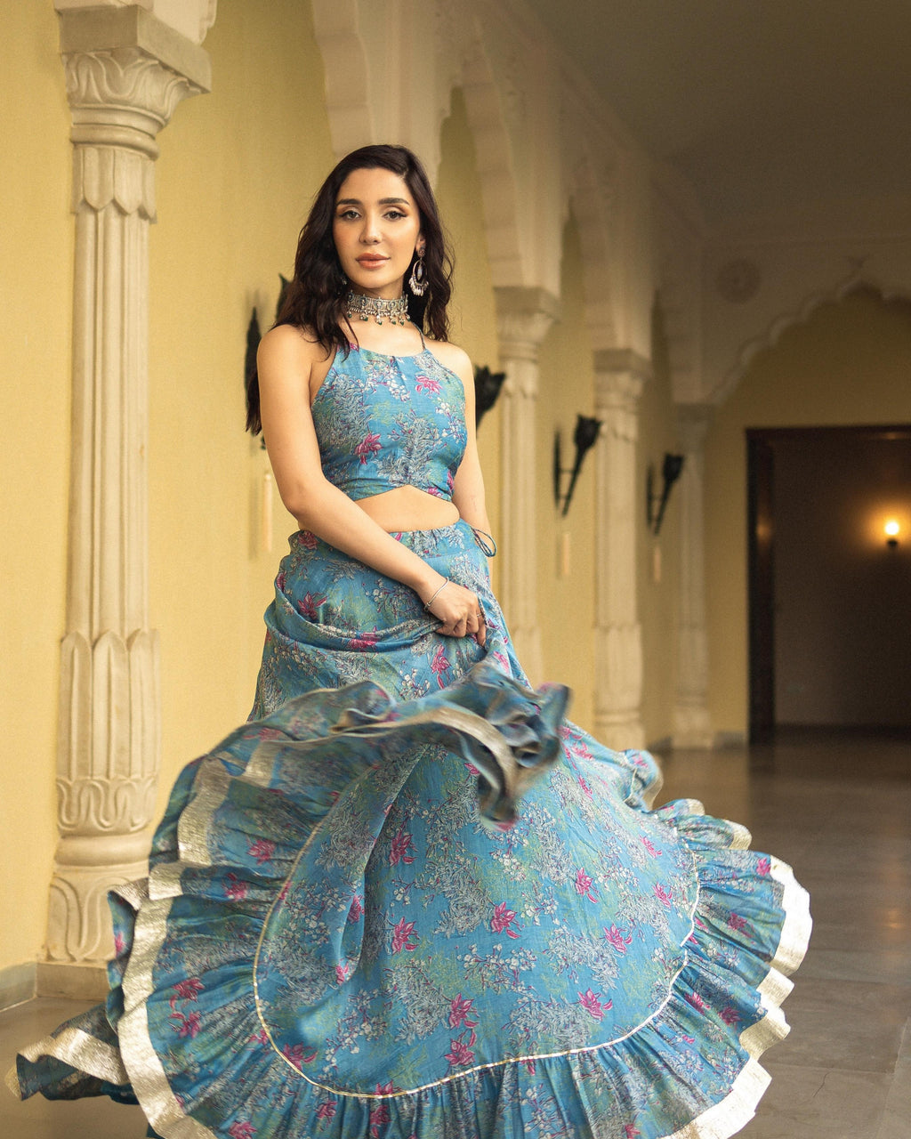 Inara Chanderi Lehenga Set