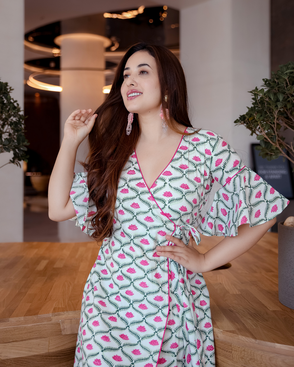 Apple Blossom Cotton Dress