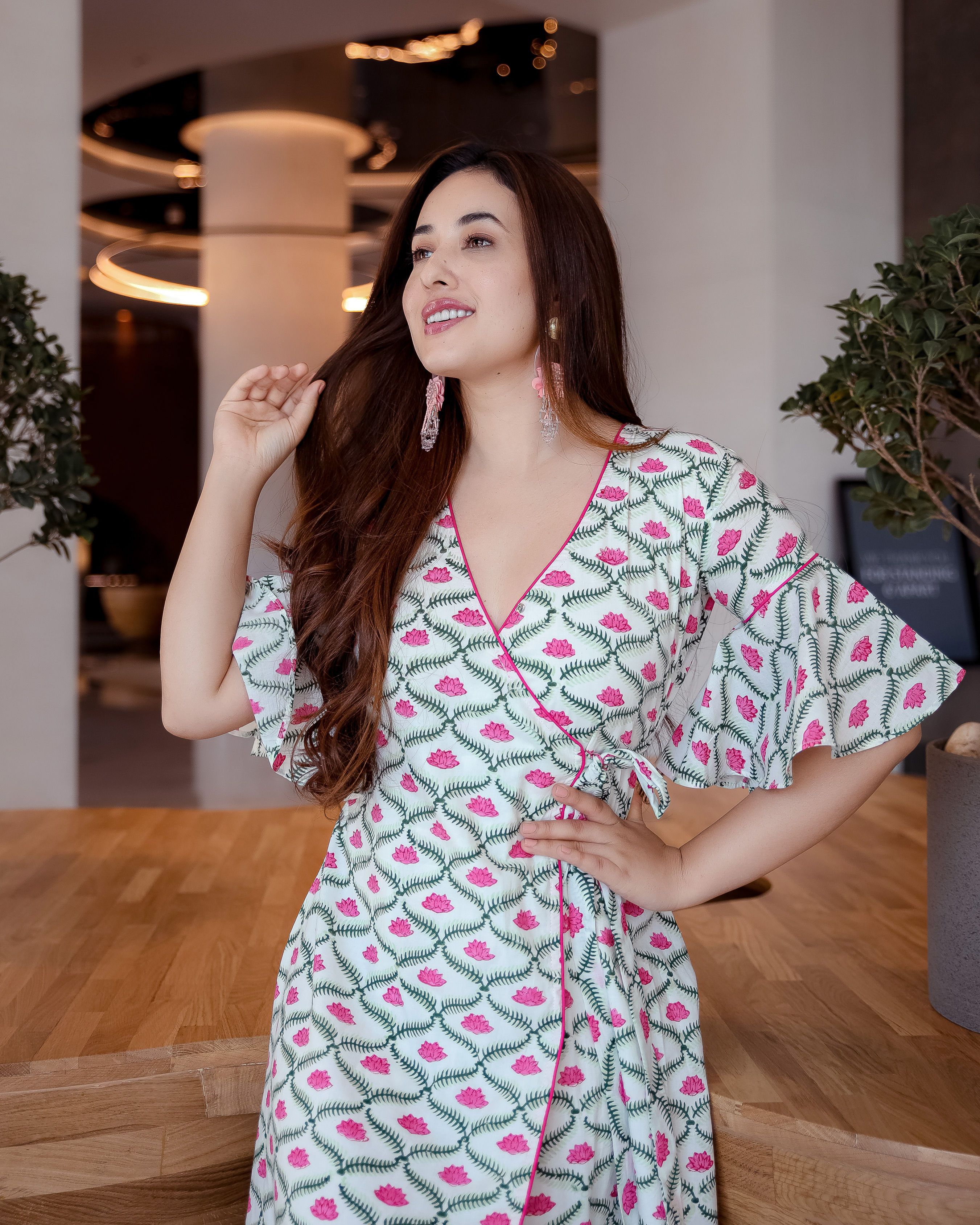 Apple Blossom Cotton Dress