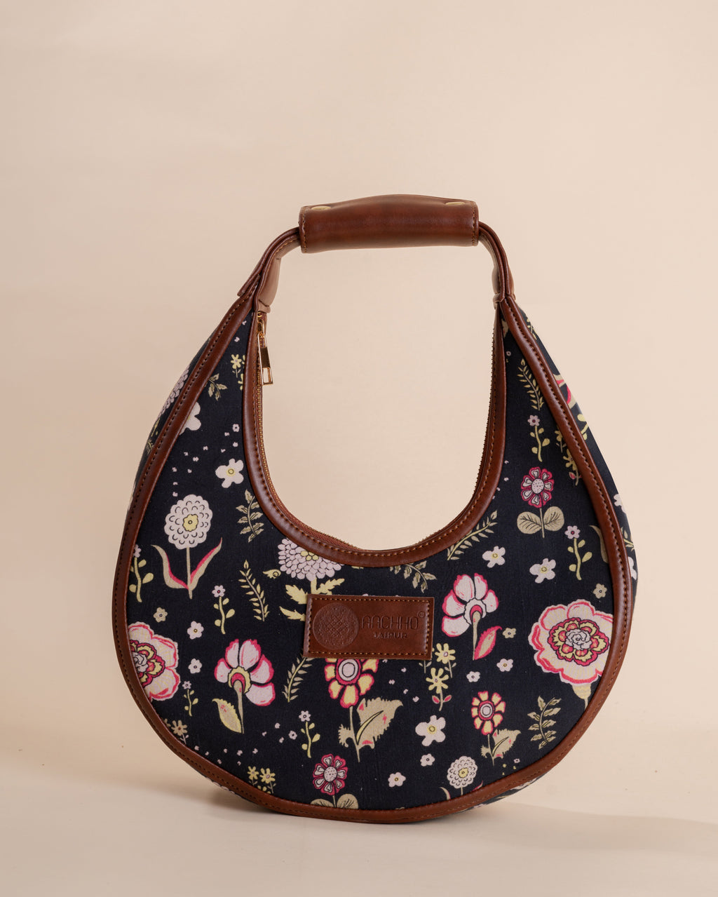 Dune Black Half Moon Bag