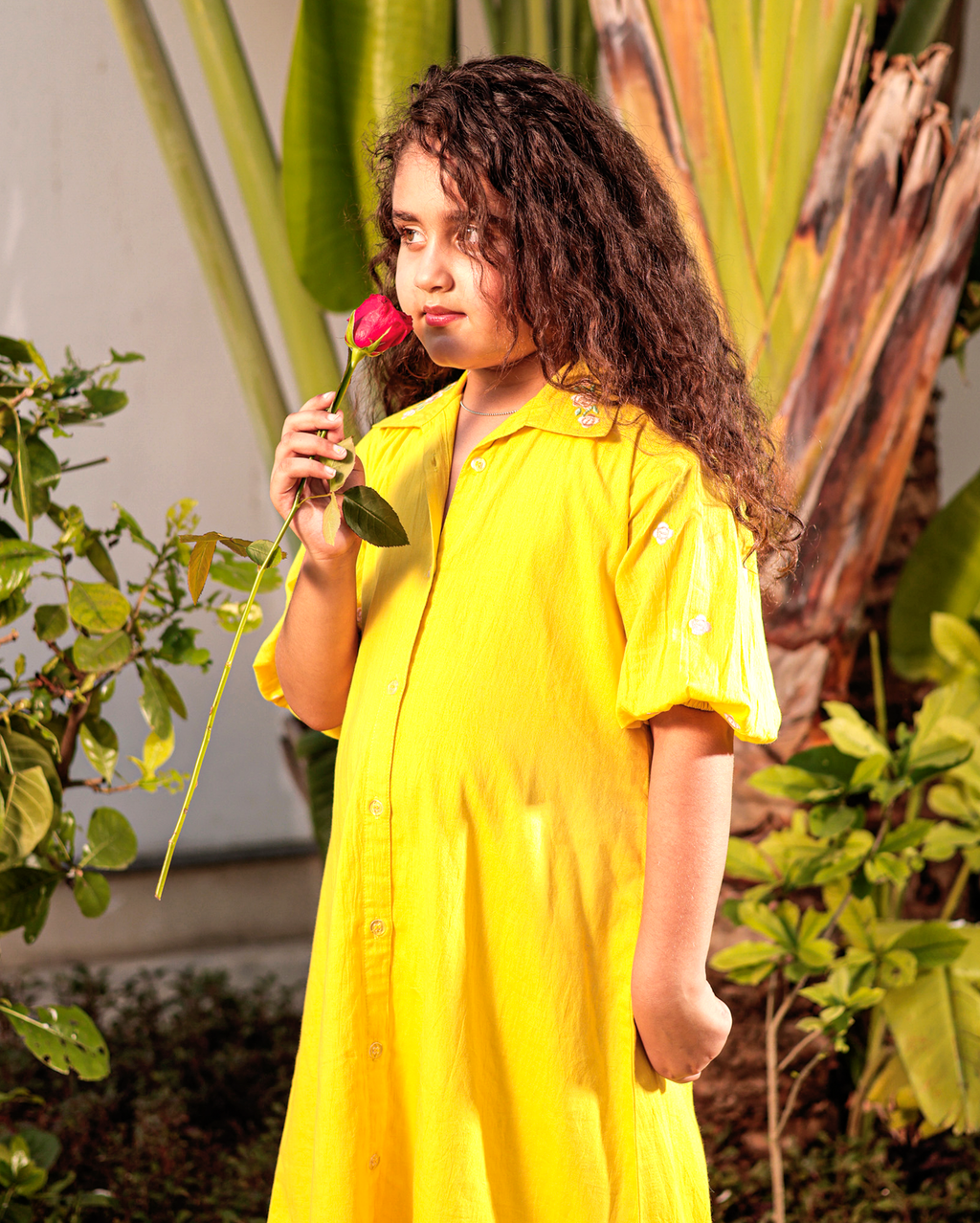 Honey Bee Yellow Cotton Coord Set