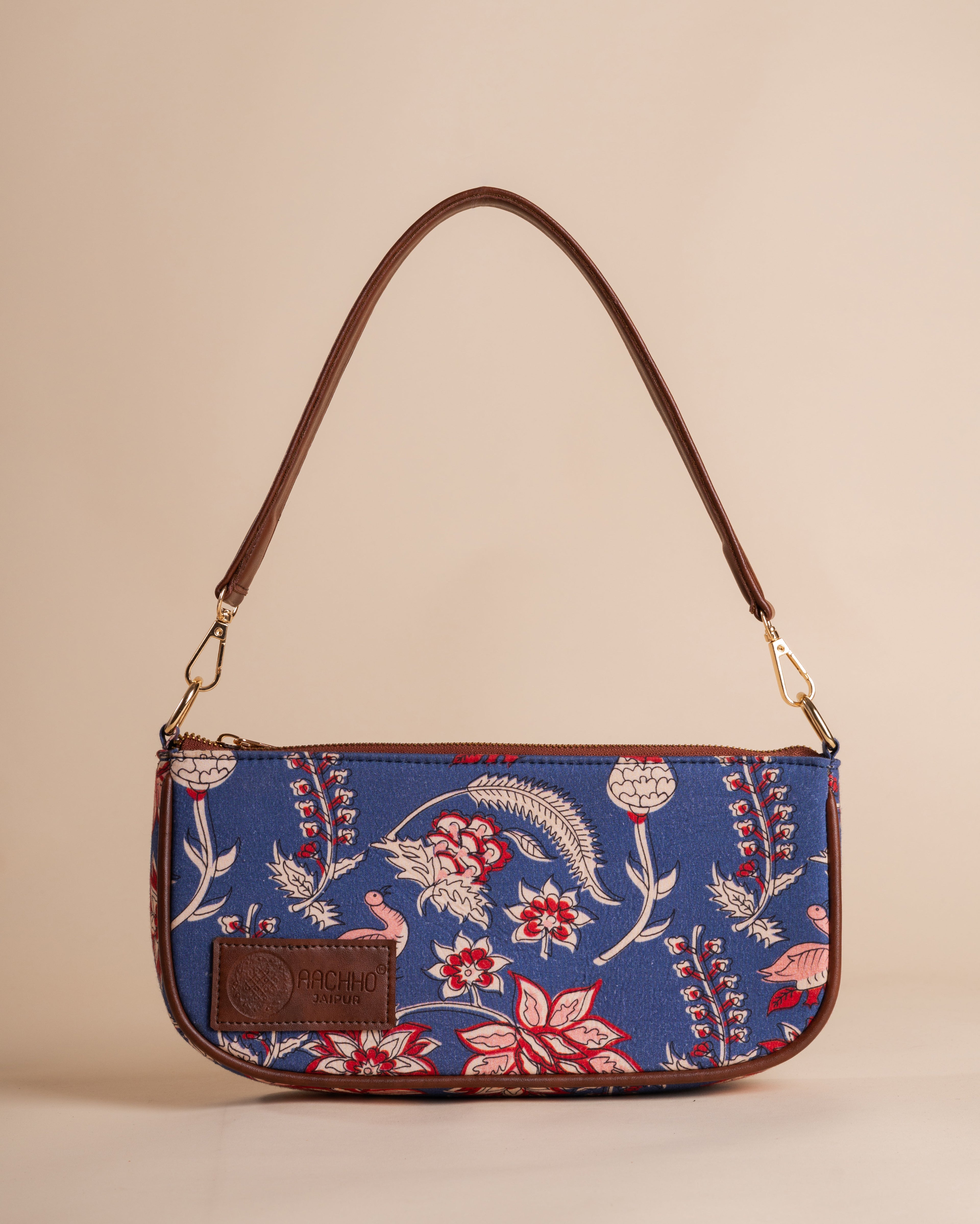 Maranta Blue Baguette Bag