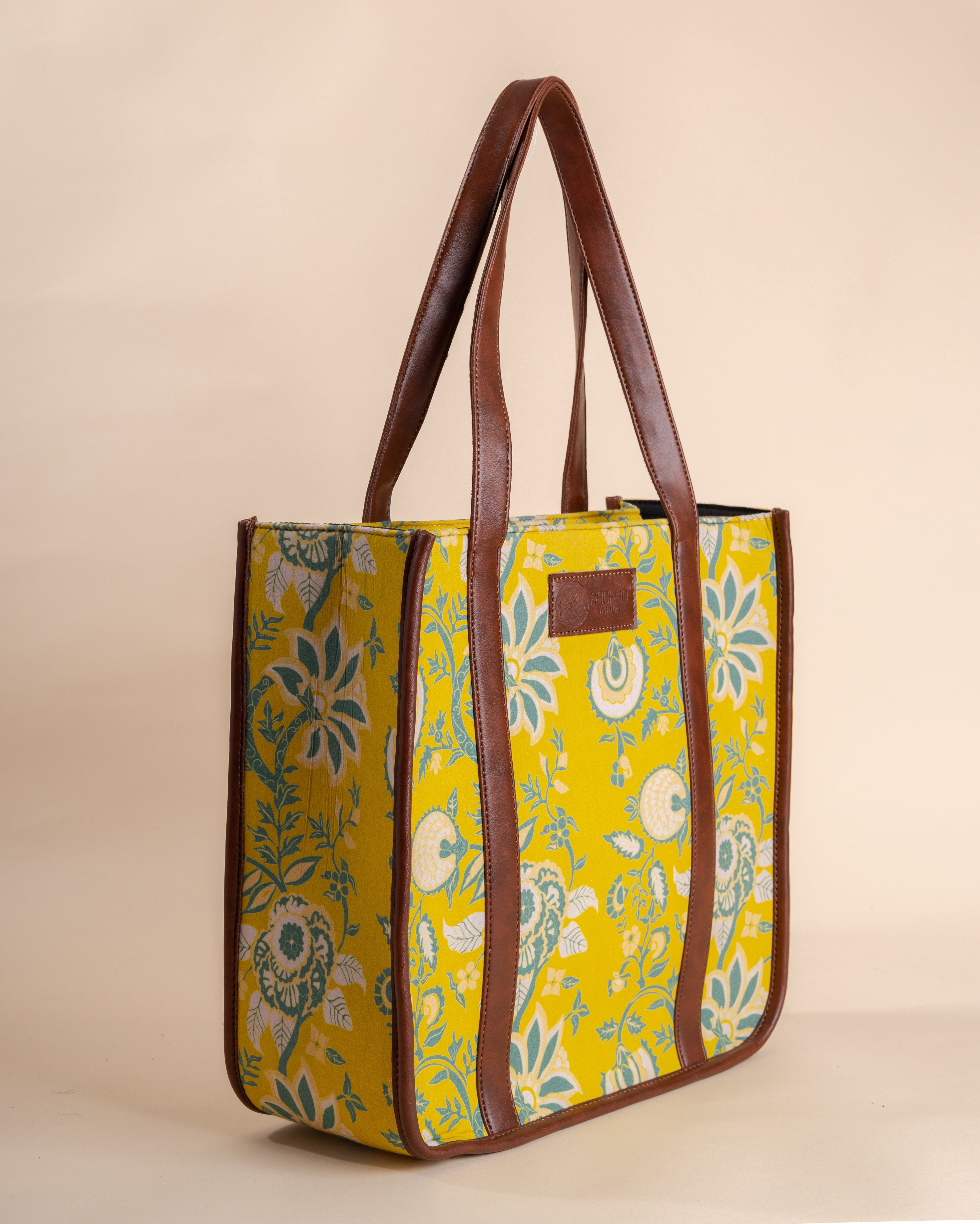 Sunflower Trails Yellow Tote Bag