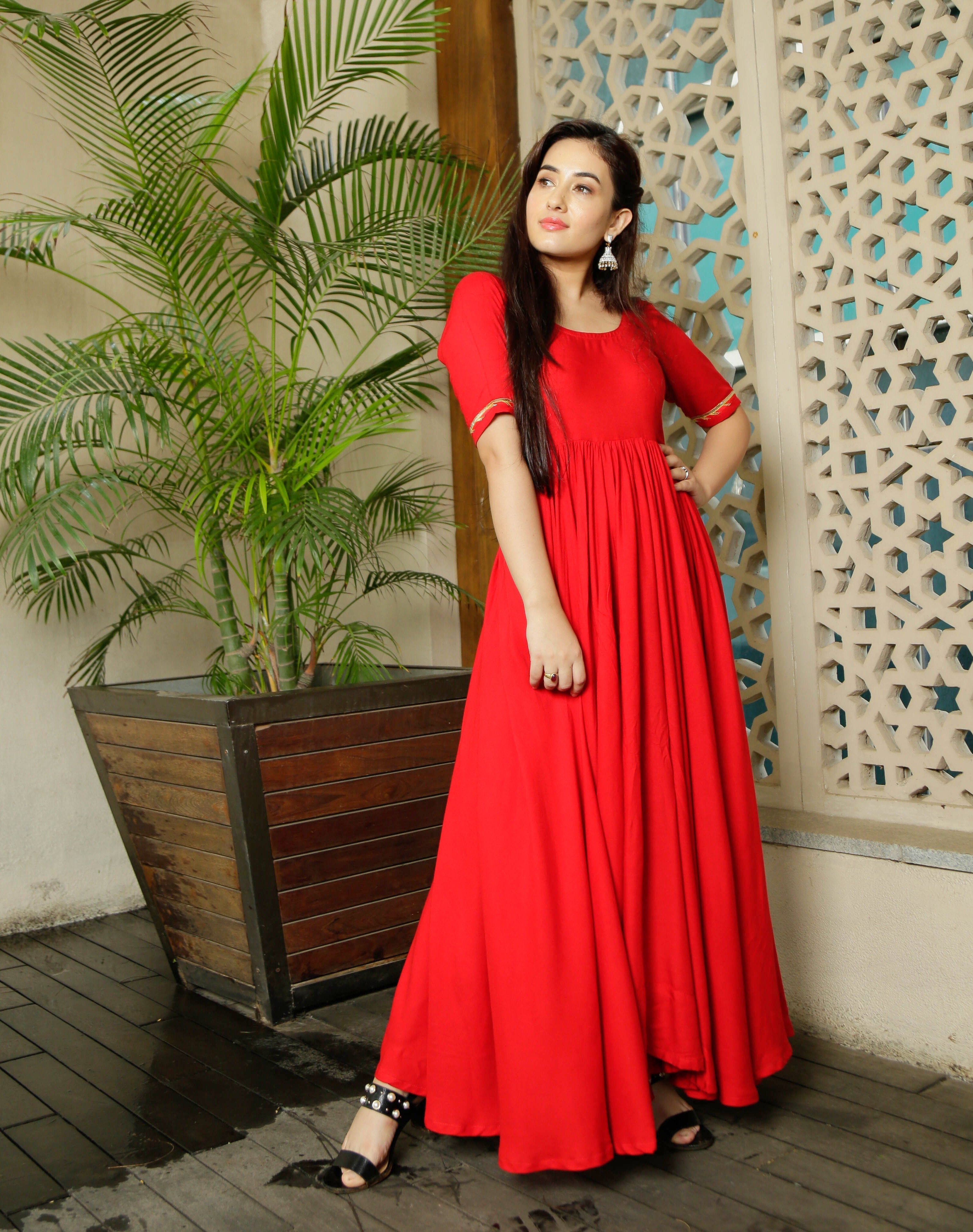 Candy Red Tassel Dress